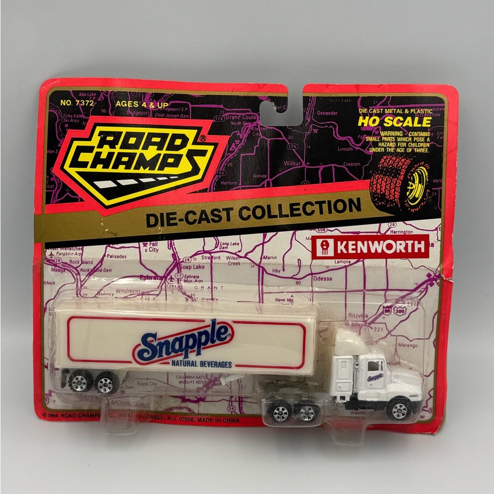 Road Champs‎ Snapple Kenworth Tractor Trailer HO Scale 1994 MOC